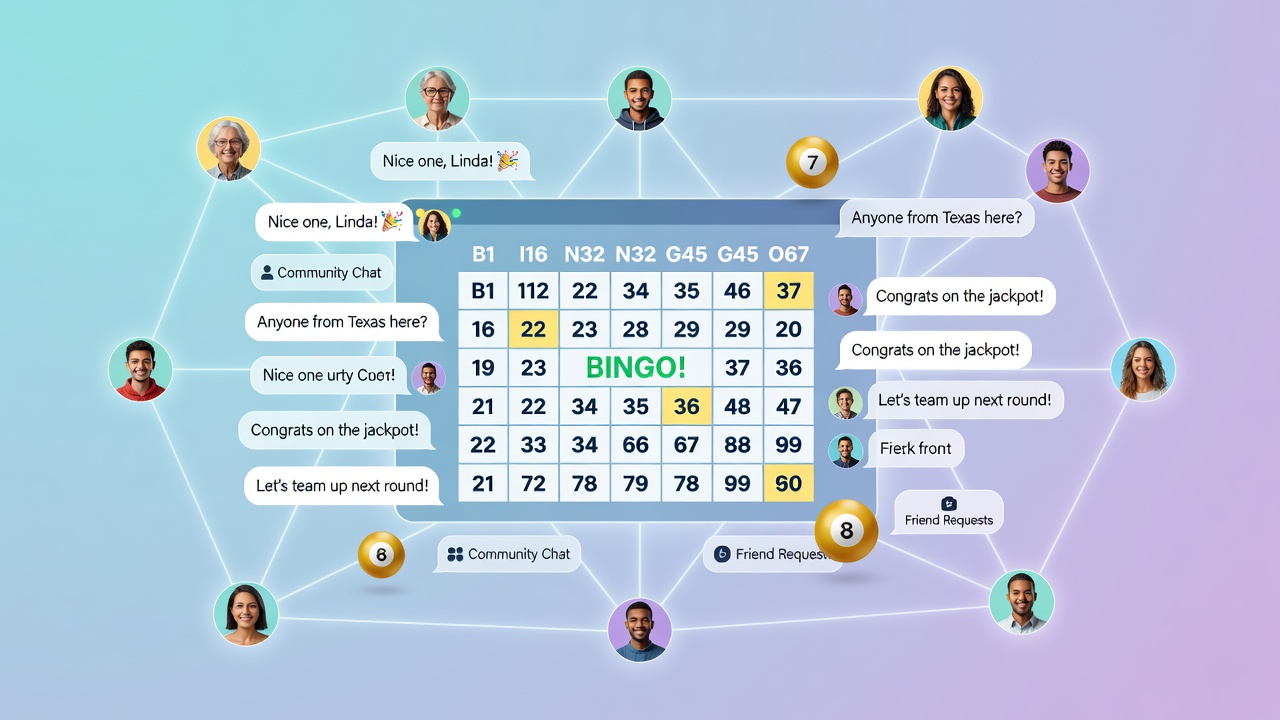 Online bingo players engaging in chat rooms during live sessions