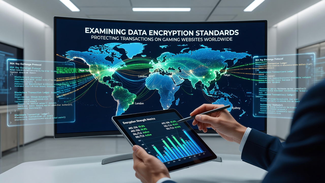 Illustration of secure data encryption protecting online gaming transactions worldwide