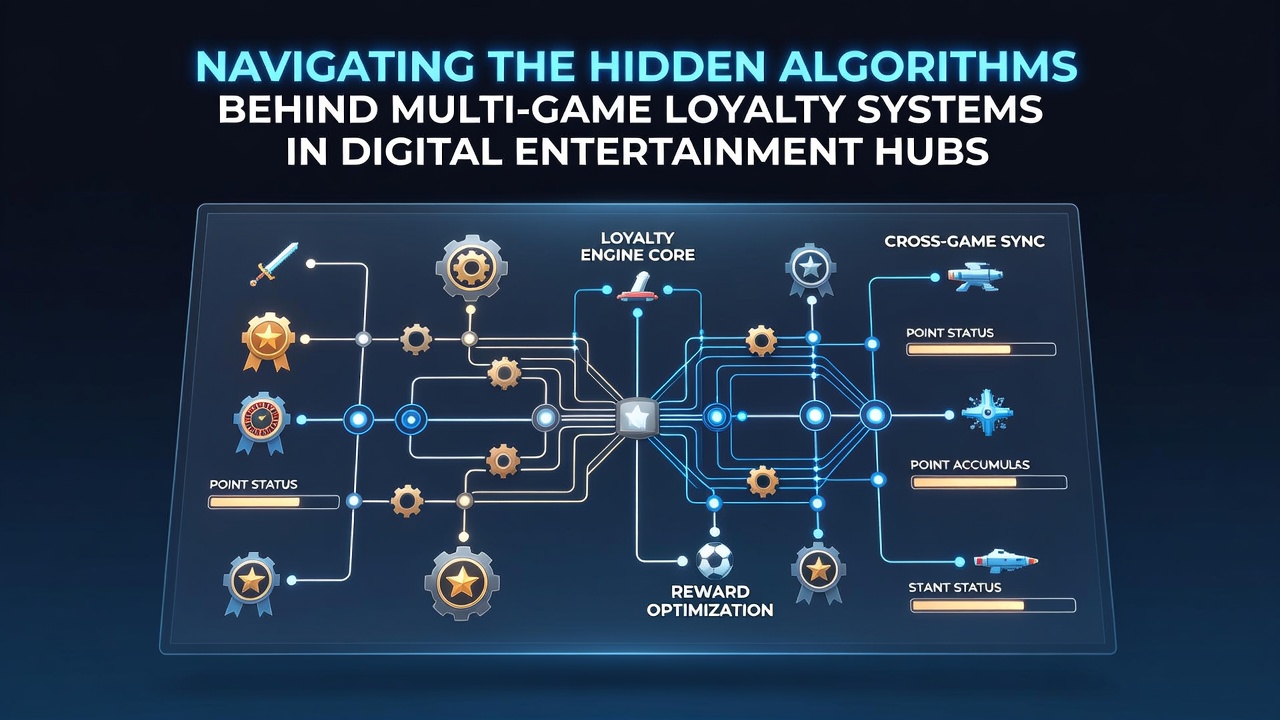 Diagram illustrating data flows and segmentation layers within multi-game loyalty algorithms used across digital entertainment platforms