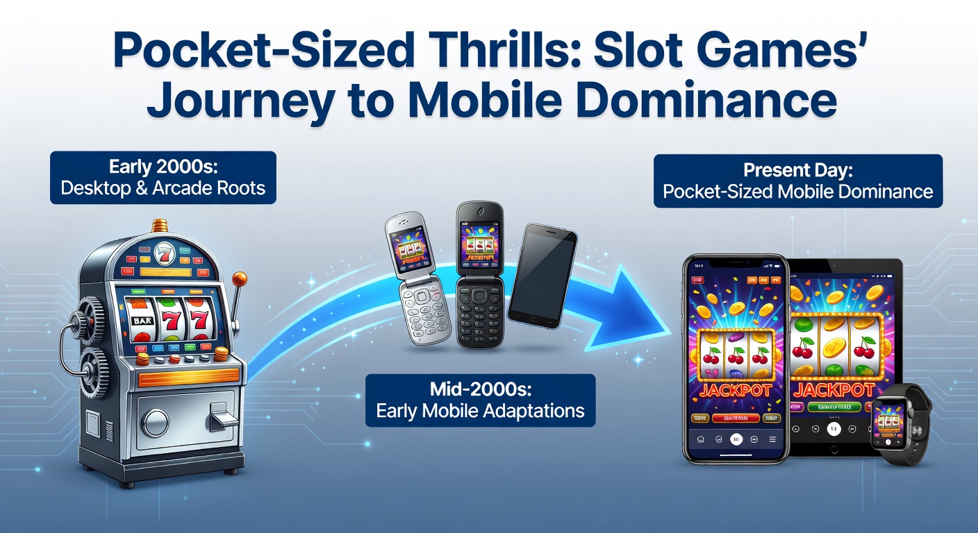 Vintage slot machine evolving into modern smartphone slot game interface, illustrating the shift from physical reels to digital mobile spins